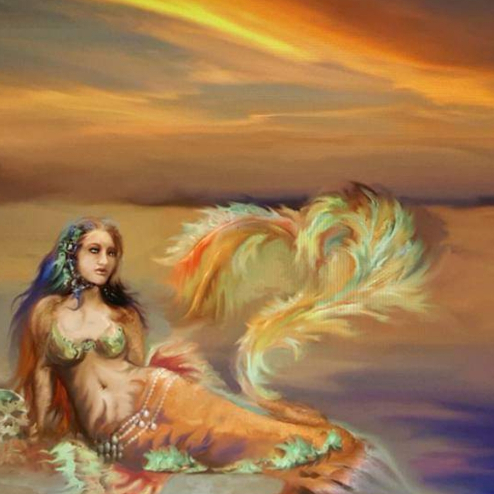 Mermaid 8x10 print card stock